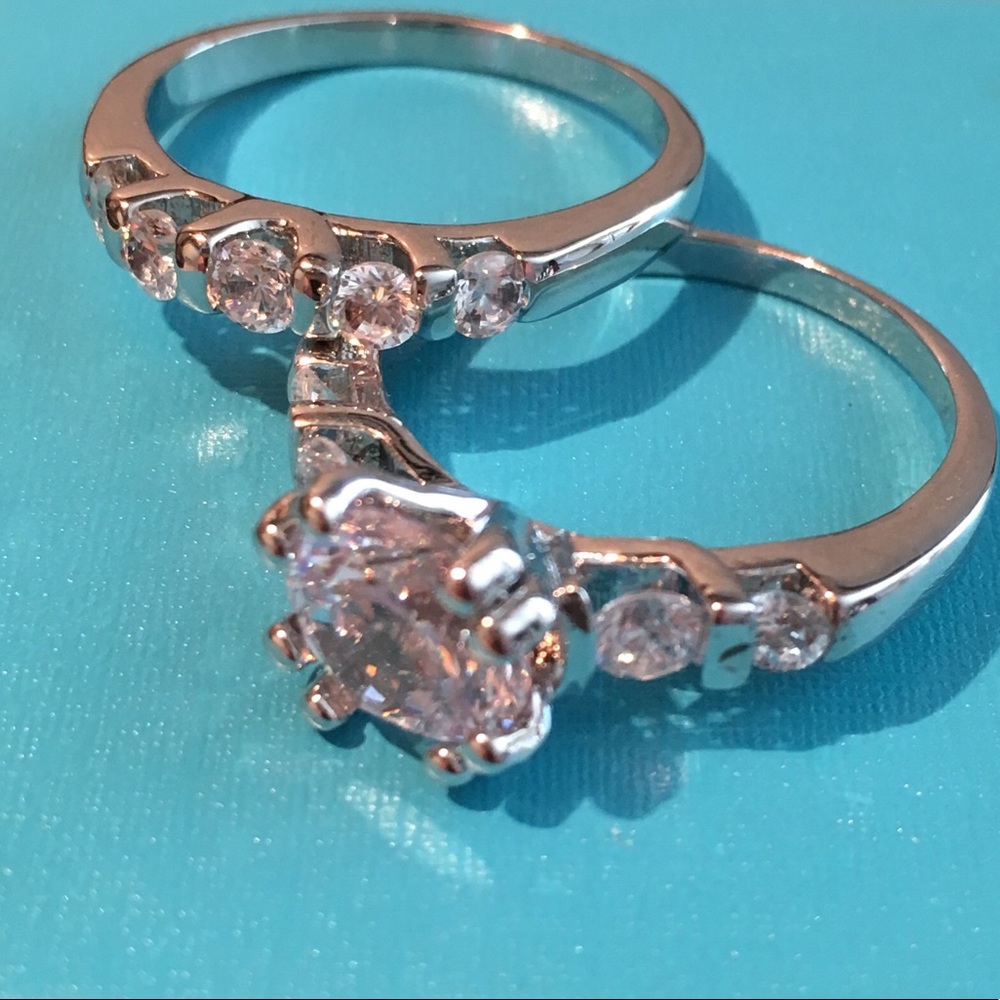 NIB CZ wedding set